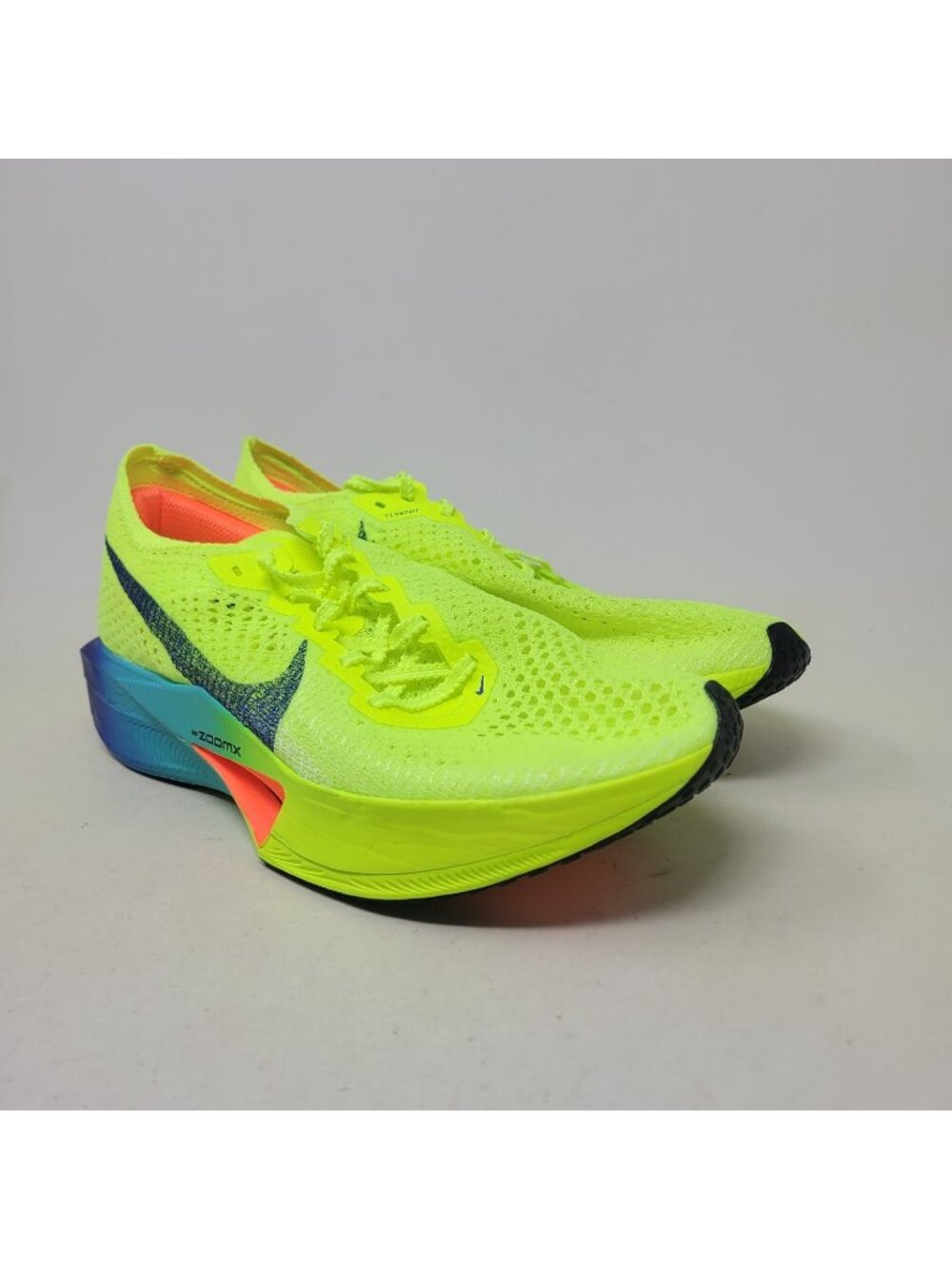 Nike ZoomX Vaporfly Next% Volt Black Blue Running DV4130-700 Men's Size 8